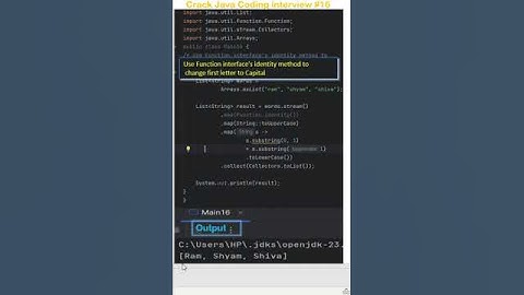 #16 Java interview questions and answers| #codingshorts #mostaskedquestion #java8stream