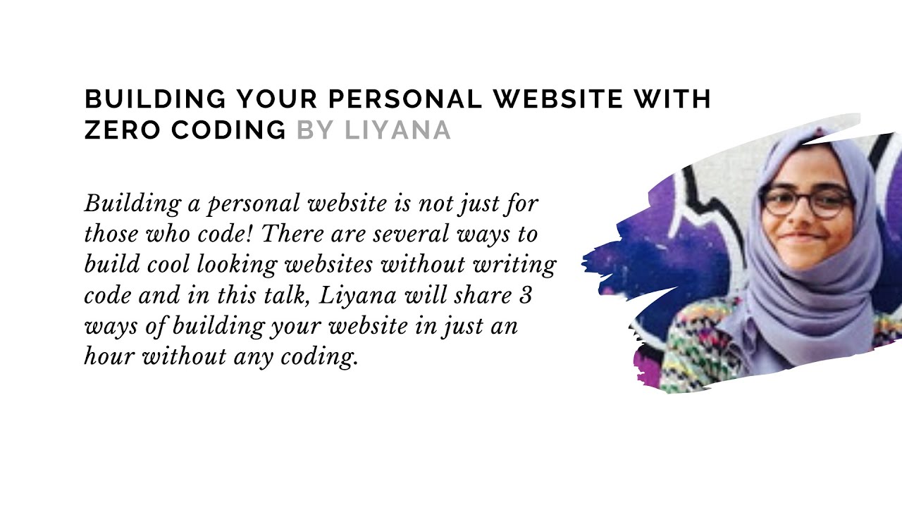 Building your personal website with zero coding - YouTube