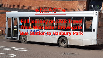*BEAST* Full Journey on LMS Travel from Worcester Crowngate Bus Station to Hanbury Park