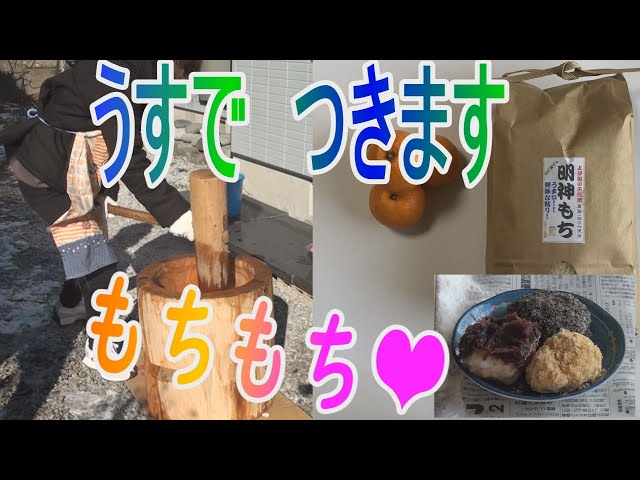 餅つき 正月 臼杵 - YouTube