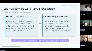 Risk Webinar Series | Episode 3 - 5 Things You Should Know About Vendor Management & 3rd Party Risk