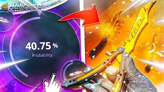 (HELLCASE) THATS AWESOME BUTTERFLY KNIFE !!! HELLCASE PROMO CODE 2025