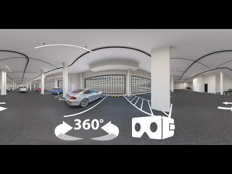 360° VR Animation of Basement Parking lot