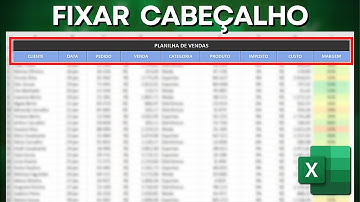 Como Travar Linhas e Colunas no Excel | Fixar Cabeçalho na Planilha | Congelar Painéis