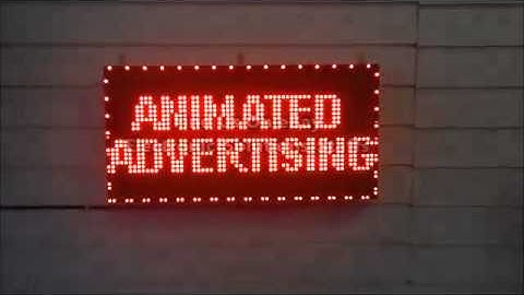 Programmable Scrolling LED Signs Animated Signs