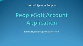 PeopleSoft Account Application screenshot 1