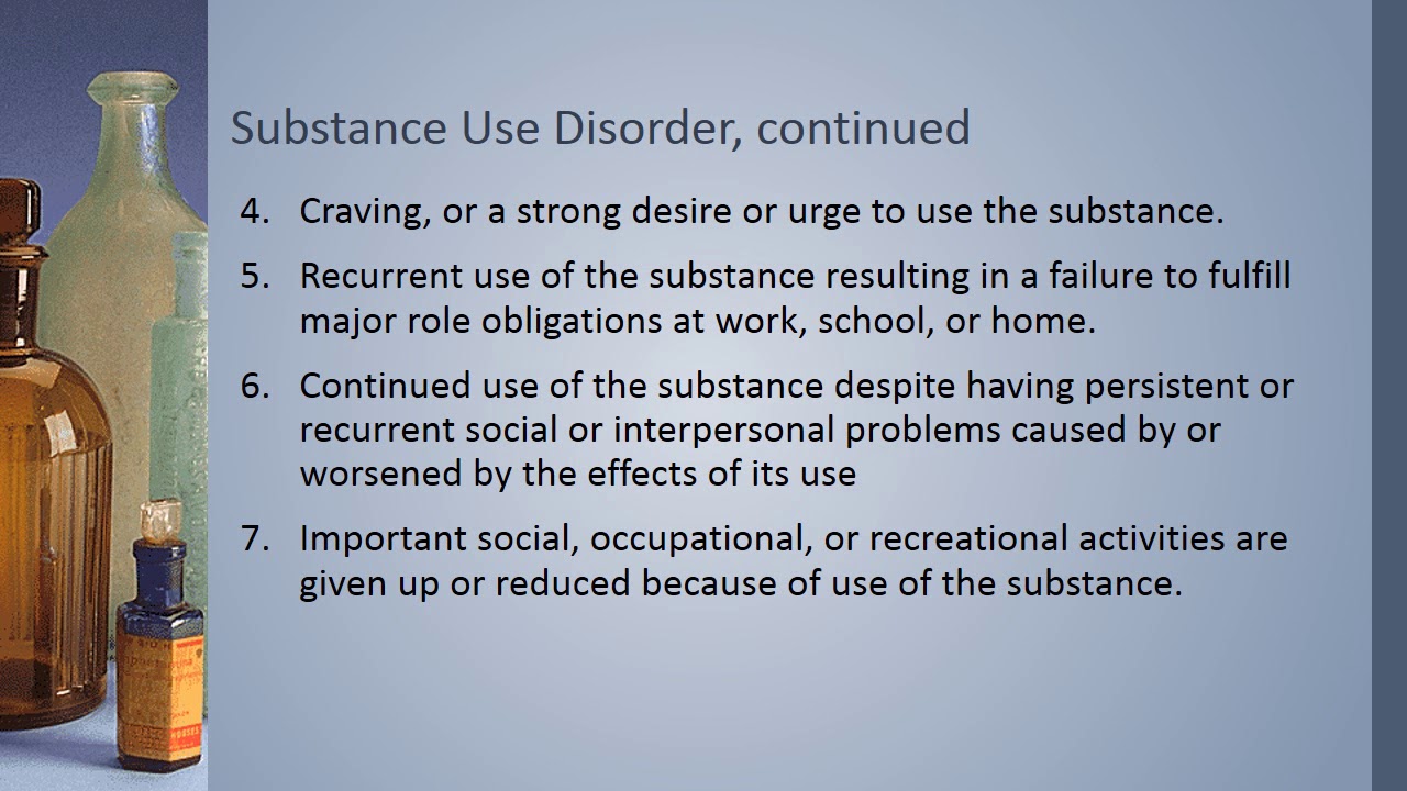 Substance Use and Addiction