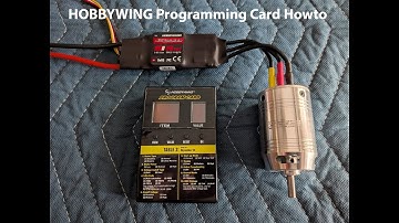 HobbyWing ESC programmer Howto with Skywalker ESC