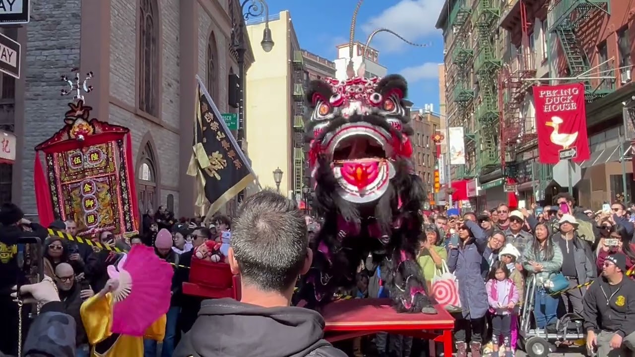 纽约唐人街舞师汇演 庆春节
