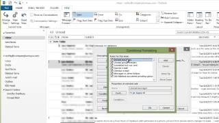 Microsoft Outlook - Conditional Formatting Profile
