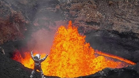 Watch: Incredible peek inside an active volcano