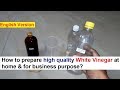 White Vinegar Making 100% Real Formula