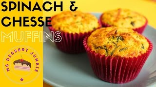 SPINACH AND CHEESE SAVOURY MUFFINS RECIPE   | MsDessertJunkie