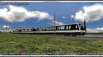 Alstom Metropolis C151C on animated object demonstration route