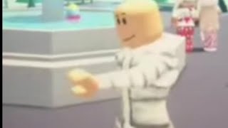 bald guy dancing on Roblox with scary music
