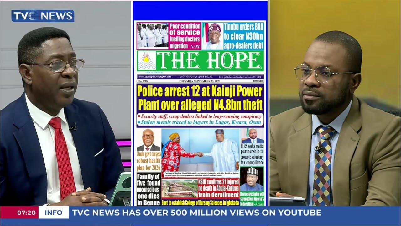 TVC Newspaper Review: Tinubu Summons Ibas, Ex-Rivers Sole Administrator