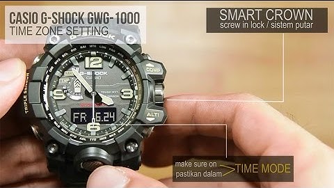 Casio G-shock GWG-1000 MUDMASTER -  TIME ZONE SETTING