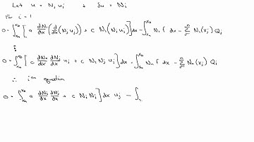 1D finite element equations