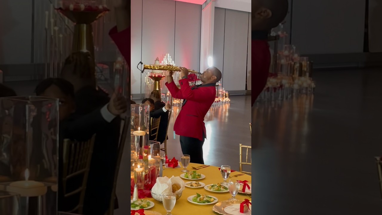 "Endless Love" by Lionel Richie & Diana Ross | Saxophonist Gets Thumbs Up at Wedding Reception 🎷👍🏾