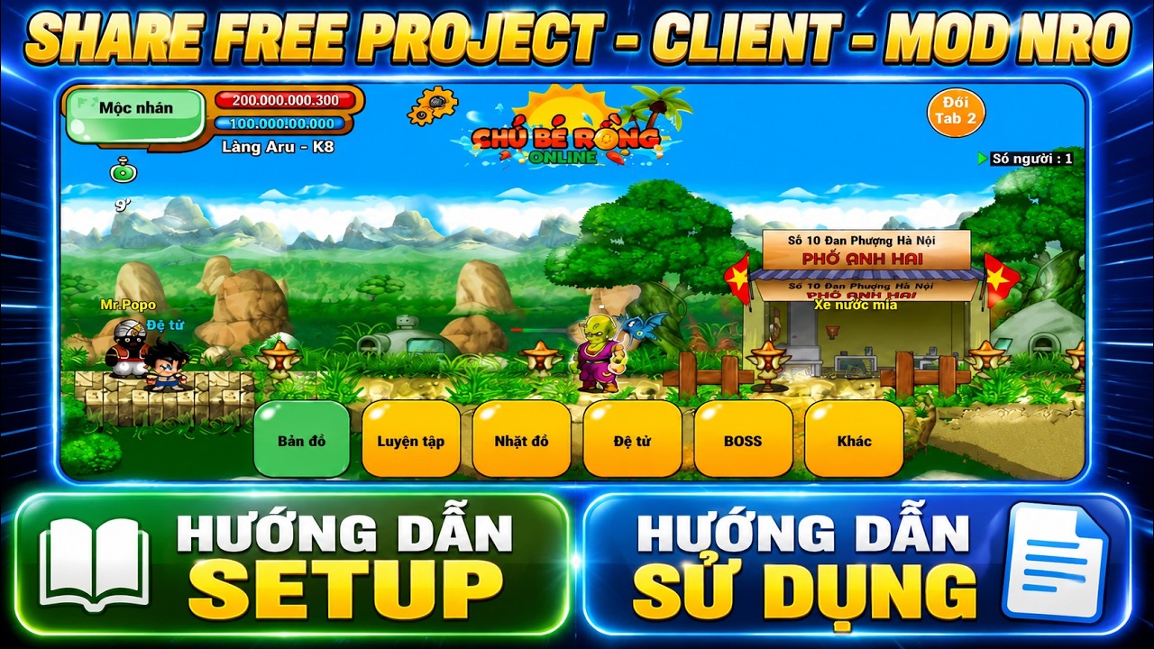 Thumbnail Client Project NRO và hướng dẫn Build Mod