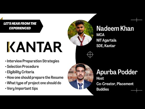 Kantar Interview Experience | How to crack Kantar for freshers | ft. Nadeem Khan SDE at Kantar