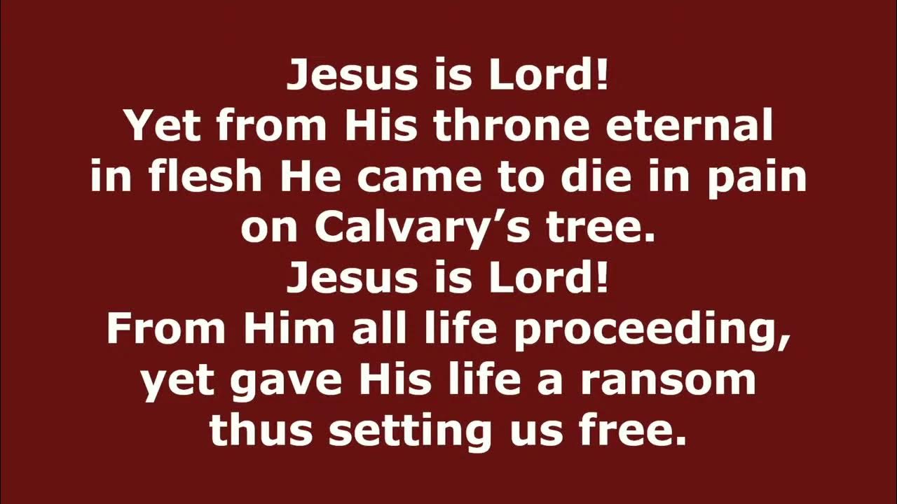 Jesus is Lord! Creation's Voice Proclaims It (Mansell) // Congregational Hymn Singing YouTube