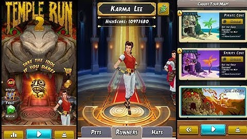 Temple Run 2 In A New Look | Character Karma Lee | Map Fall Jungle