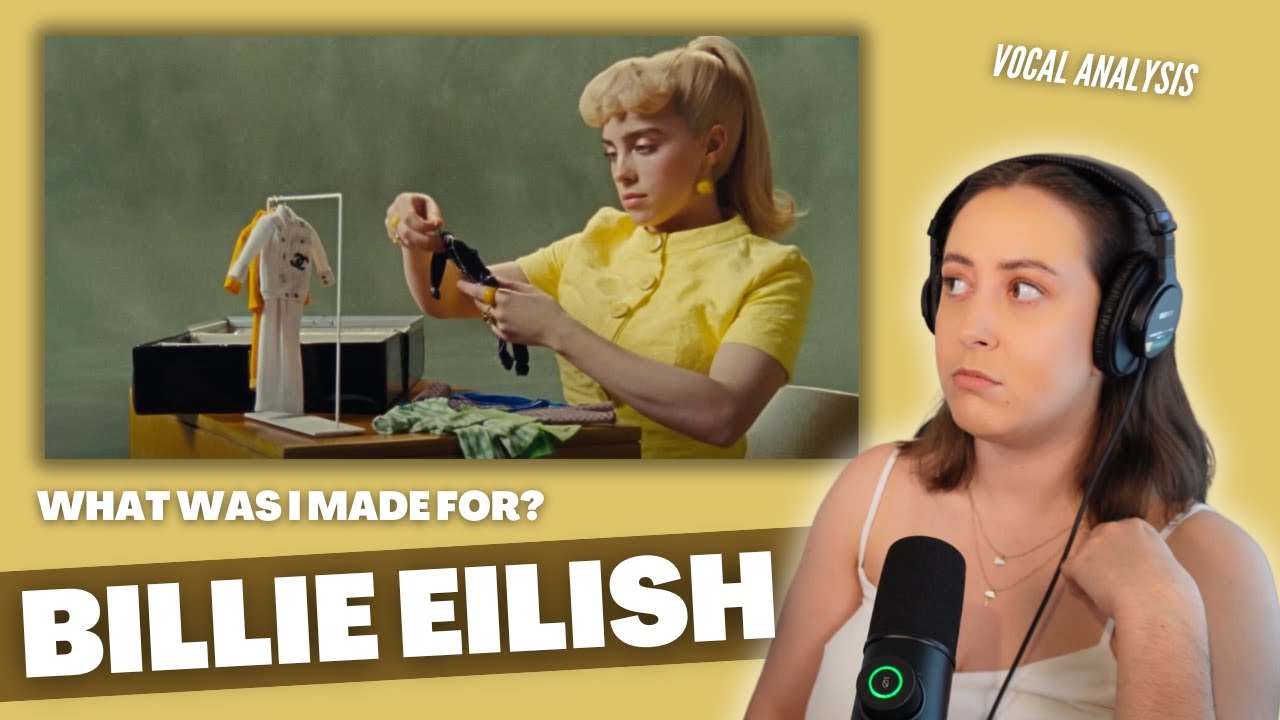 BILLIE ELISH What Was I Made For? ("Barbie") | Vocal Coach Reacts (& Analysis) | Jennifer Glatzhofer