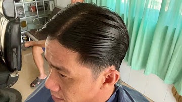 Nhìn Dễ Hiểu,Cách Kê Lược Cắt Chậm, Kiểu Tóc Chải Thấp Cổ Điển, 2 Mái Đẹp NTN. VULEE .