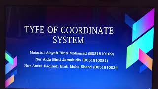 BMFA2123: TYPE OF COORDINATE SYSTEM