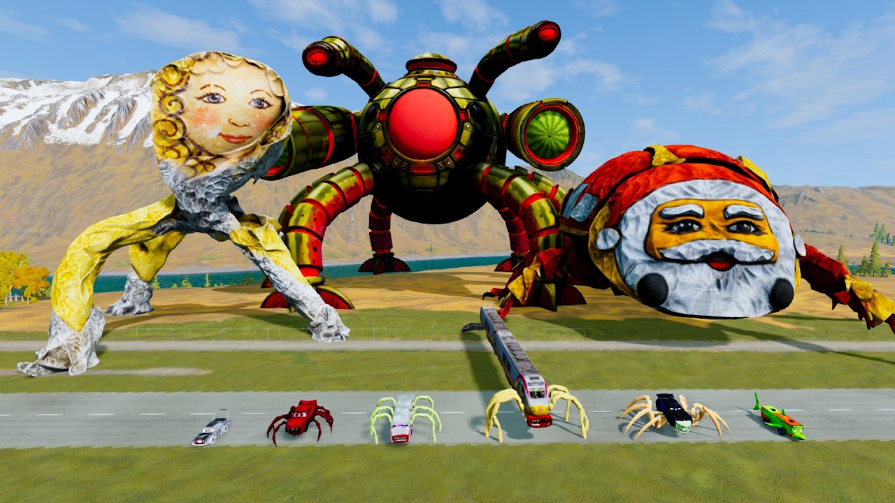 ALL MONSTERS Big & Small Cars with NEW GOOGOOGAGA CENTAUR & GOOGOO GAGA STALKER – BeamNG Drive