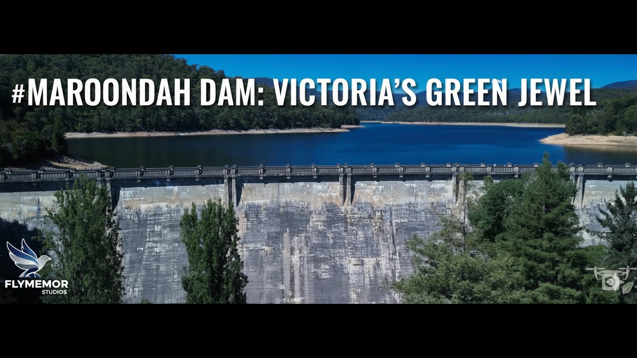 Breathtaking Aerials of Maroondah Dam Victoria's Green Jewel  4K Drone Footage
