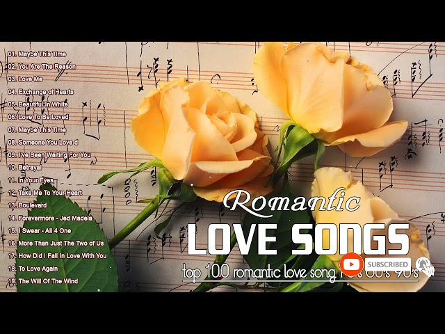 Romantic Love Songs 80's 90's 🌹Greatest Love Songs Collection 🌹 Best Love Songs Ever HD class=