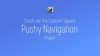 Squarespace Plugins from thecustomsquare.com - Pushy Nav Squarespace Plugin