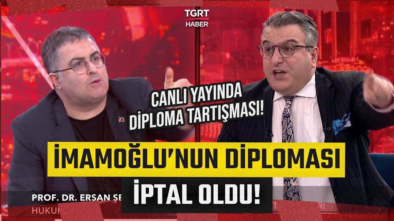 Canlı Yayında Diploma Tartışması: Ersan İle Cem Küçük Karşı Karşıya Geldi! - TGRT Haber