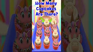 How Many Cup Cakes Do You See? 🧁🧁 #littleangelnurseryrhymes #littleangel #games