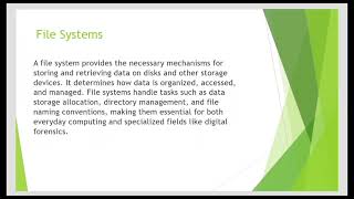 Understanding File Structure and File System in Digital Forensics. #kannuruniversity