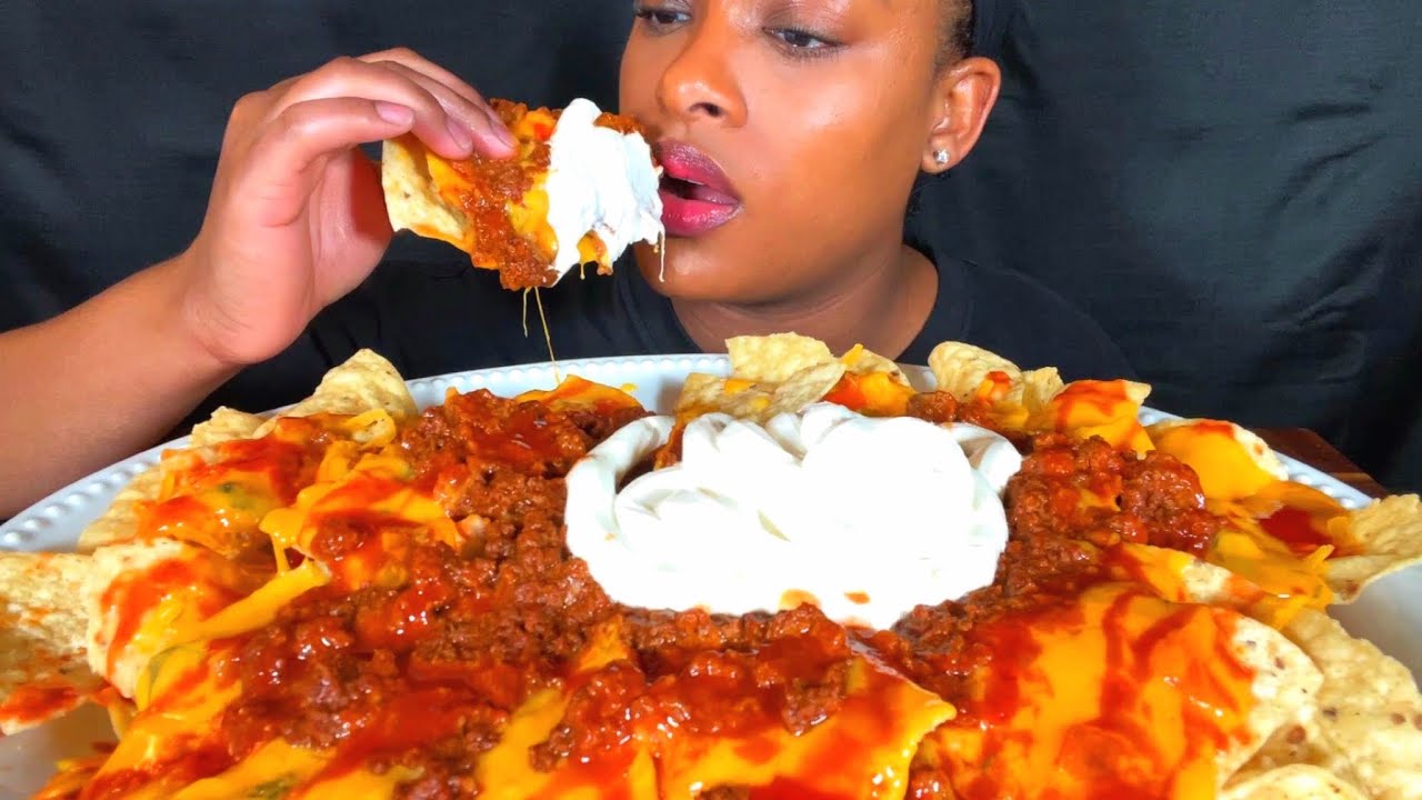 ASMR MUKBANG ЗАГРУЗКА ЧИЛИ СЫР НАЧОС ЕДА ЗВУКИ НЕ ГОВОРЯТ 먹방 ЕДА ШОУ