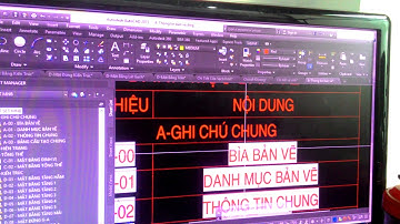 Cách làm danh mục bản vẽ từ SHEET SET trong Cad