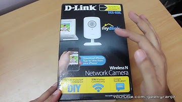 D-Link Wireless Network Camera DCS-930L Unboxing