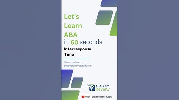 Interresponse Time (IRT) - Learn Applied Behavior Analysis in 60 seconds   #bcba #rbt #abaexamreview