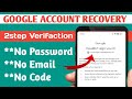 google account recovery without recovery email | gmail account recovery kaise kare | #gmail