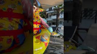 통영여행중 행복한 바다펜션에서 수영하고 놀았어요