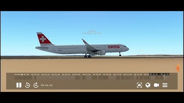 Smoooth! A321-200 smooth landing in Infinite Flight    #swiss001landing