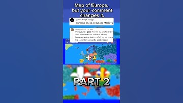 Map of Europe, but your comment change it. #countryballs #map #shorts
