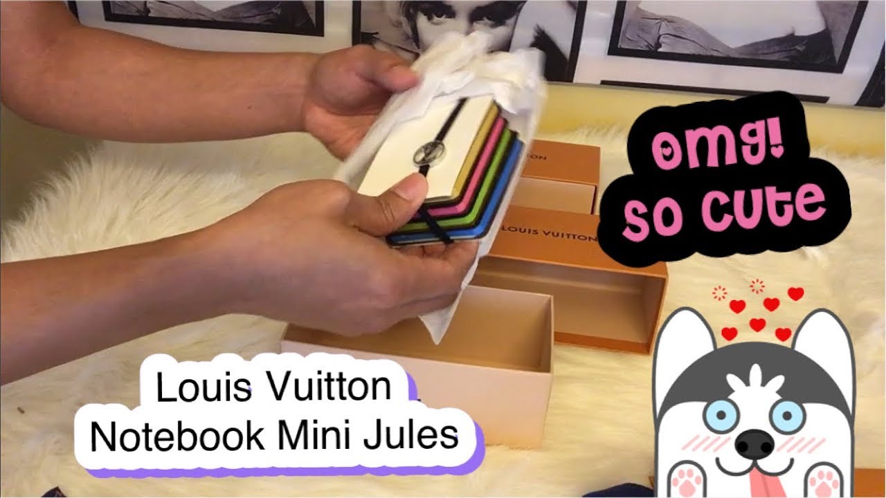 This is so cute! Louis Vuitton Notebook Mini Jules - YouTube