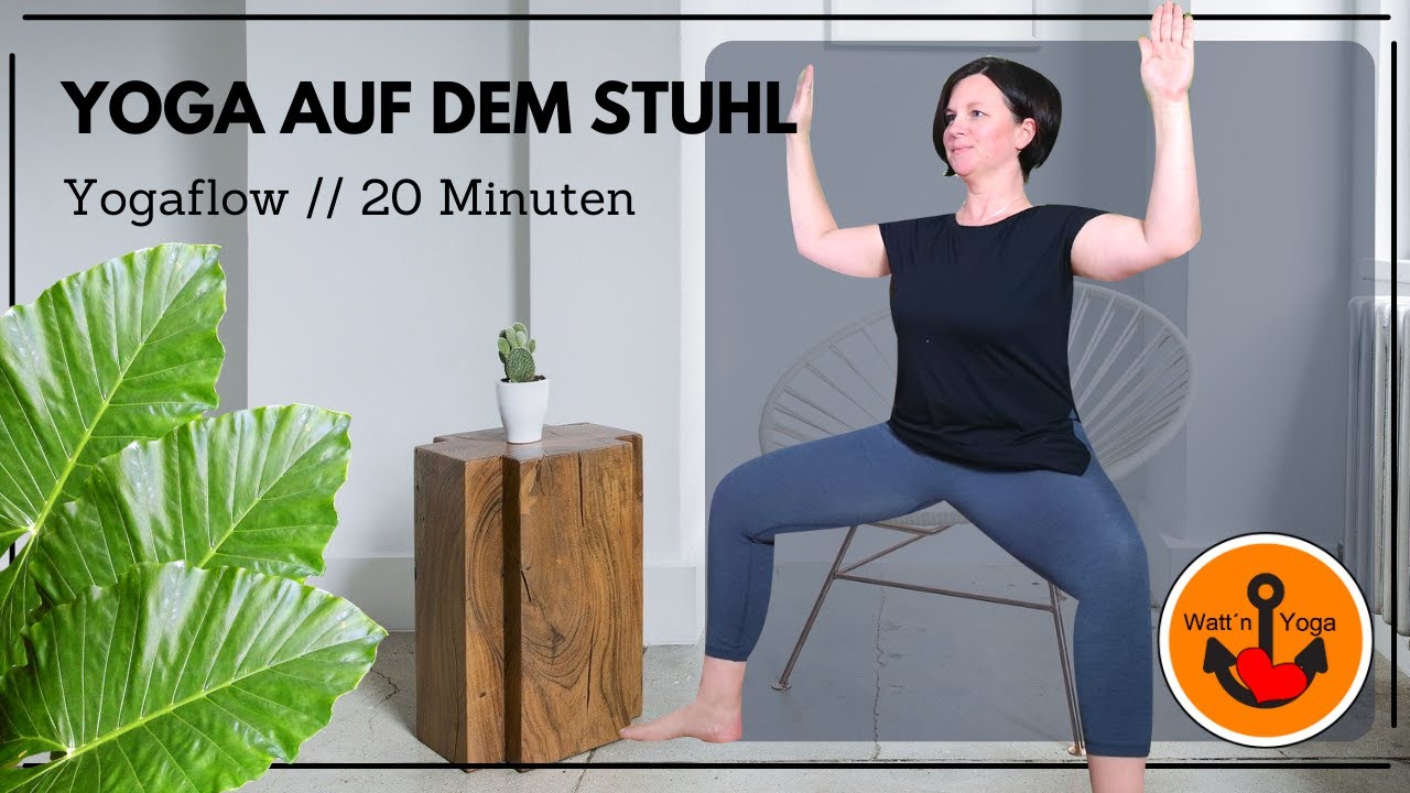 Yoga auf dem Stuhl I langsamer Yoga Flow I dehnen und kräftigen I 20 Minuten