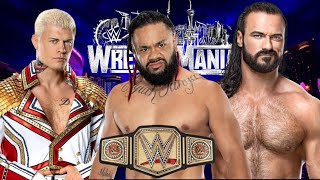 Backstage  Update  On Possible  WWE  Wrestlemania  Plans For Jacob Fatu