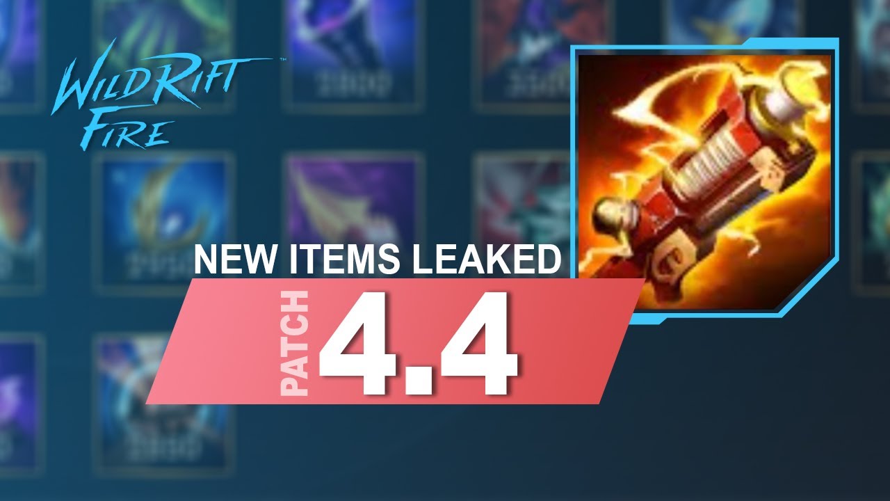 NEW ITEMS AND CHANGES EXPLAINED PATCH 4.4 | WILDRIFTFIRE - YouTube