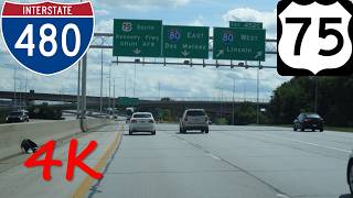 ⁴ᴷ Kennedy/North Freeway (Interstate 480/US 75) southbound [4K VIDEO]